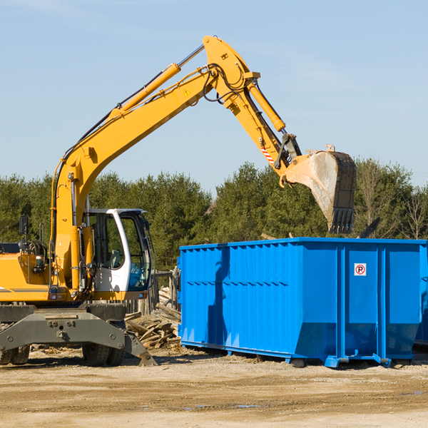 can i choose the location where the residential dumpster will be placed in Bridgewater Pennsylvania